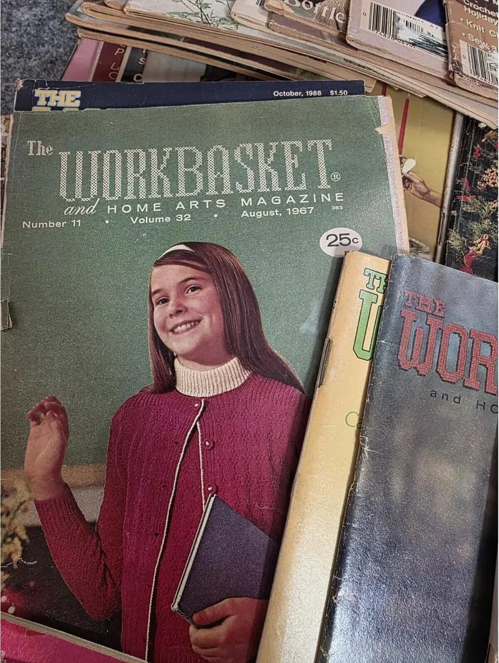 Vintage The Workbasket Magazine Lot of 45 Magazines 1960s 1970s 1980s